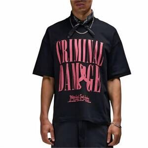NEW CRIMINAL DAMAGE striptease t-shirt in black